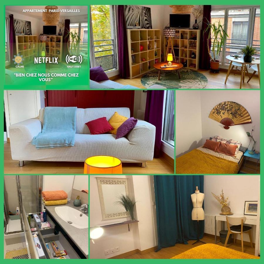 Paris-Versailles-Cosy-Calme-Wifi Daire Dış mekan fotoğraf